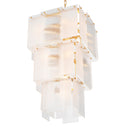 Frosted Glass Tiered Chandelier Giardano