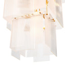 Frosted Glass Tiered Chandelier Giardano
