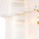 Frosted Glass Tiered Chandelier Giardano