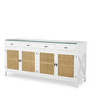 Natural Cane 4-Door Dresser Bahamas