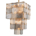 Glass Tiered Chandelier Laurent