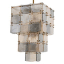Glass Tiered Chandelier Laurent