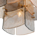 Glass Tiered Chandelier Laurent