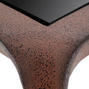 Oxidized Aluminum Console Table Quentin