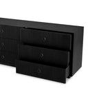 Ribbed Wood Drawer Chest Dimitrios