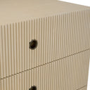 Ribbed Wood Drawer Chest Dimitrios