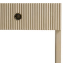 Ribbed Wood Nightstand Dimitrios