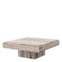 Square Travertine Coffee Table Sartoria