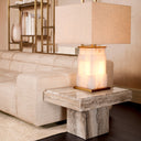 Travertine Side Table Sartoria