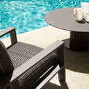 Gray Rattan Outdoor Chair Belle Vue