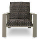 Gray Rattan Outdoor Chair Belle Vue