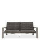 Gray Rattan Outdoor Sofa Belle Vue