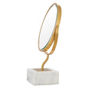 White Marble Table Mirror Jovanni