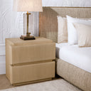 Natural Oak Veneer Nightstand Colston