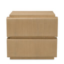 Natural Oak Veneer Nightstand Colston