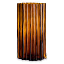 Fluted Amber Glass Vase Vivente