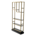 Brass Frame Glass Cabinet Corrado I