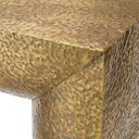 Gold Hammered Console Table Drayton