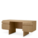 Natural Oak Veneer Desk Colston