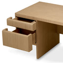 Natural Oak Veneer Desk Colston