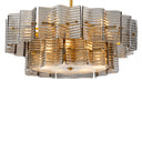 Ribbed Glass Chandelier Silvano