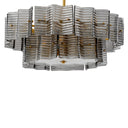 Ribbed Glass Chandelier Silvano