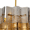 Ribbed Glass Chandelier Silvano