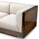 Eucalyptus Veneer Upholstered Sofa Sebastian