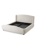 Off-White Upholstered Bed Frame Mellory