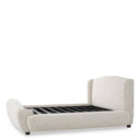 Off-White Upholstered Bed Frame Mellory