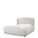 Off-White Upholstered Bed Frame Mellory