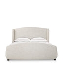 Off-White Upholstered Bed Frame Mellory