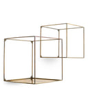 Vintage Brass Wall Racks (2) Deco