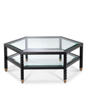 Black Hexagonal Coffee Table Cornelius