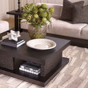 Brown Textured Cushion Renato