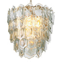Layered Glass Chandelier Elias