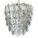 Layered Glass Chandelier Elias