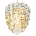 Layered Glass Chandelier Elias
