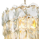 Layered Glass Chandelier Elias