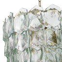 Layered Glass Chandelier Elias