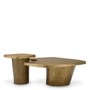 Vintage Brass Coffee Table Set (2) Pierro