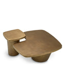 Vintage Brass Coffee Table Set (2) Pierro