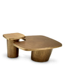 Vintage Brass Coffee Table Set (2) Pierro