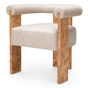 Light Brown Burl Dining Chair Percy