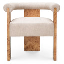 Light Brown Burl Dining Chair Percy