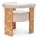 Light Brown Burl Dining Chair Percy