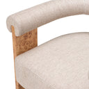 Light Brown Burl Dining Chair Percy