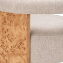 Light Brown Burl Dining Chair Percy