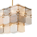 Rectangular Brass Chandelier Laurent