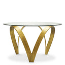 Sculptural Brass Dining Table Soquel
